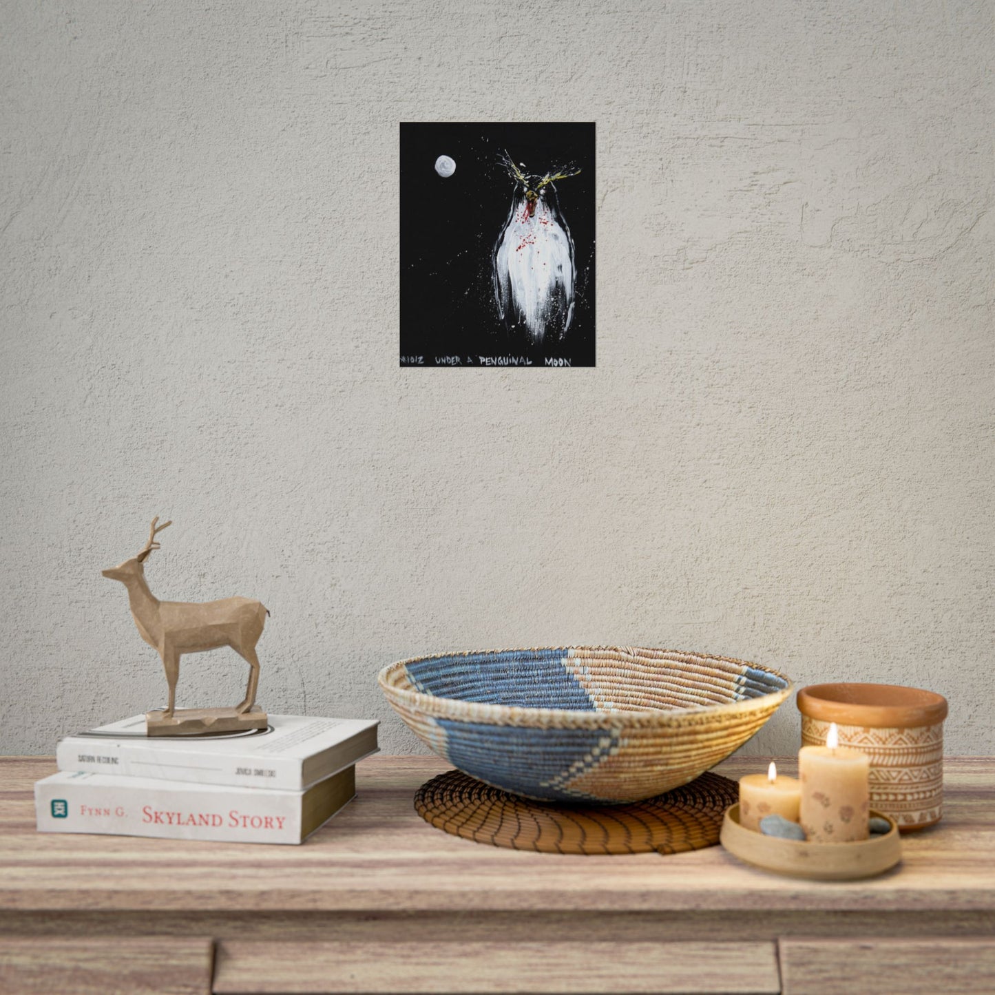 Print: Under a Penguinal Moon