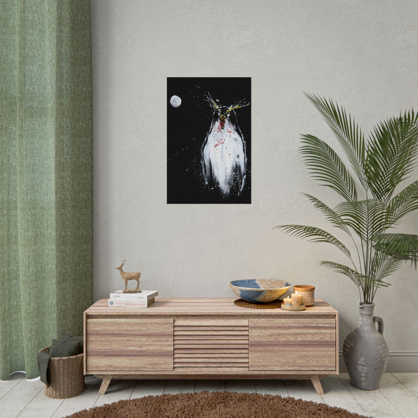 Print: Under a Penguinal Moon