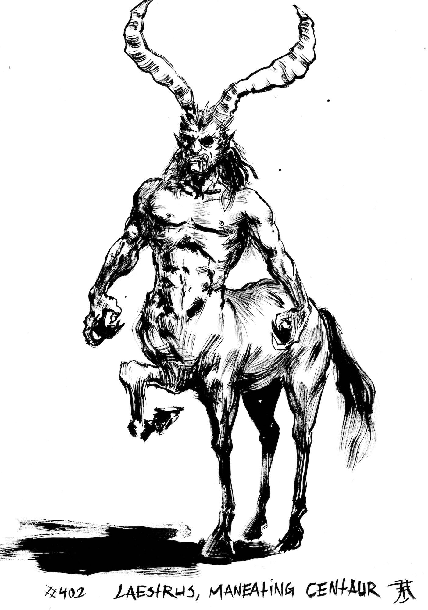 #402 - Laestrus, Maneating Centaur-Kim Diaz Holm