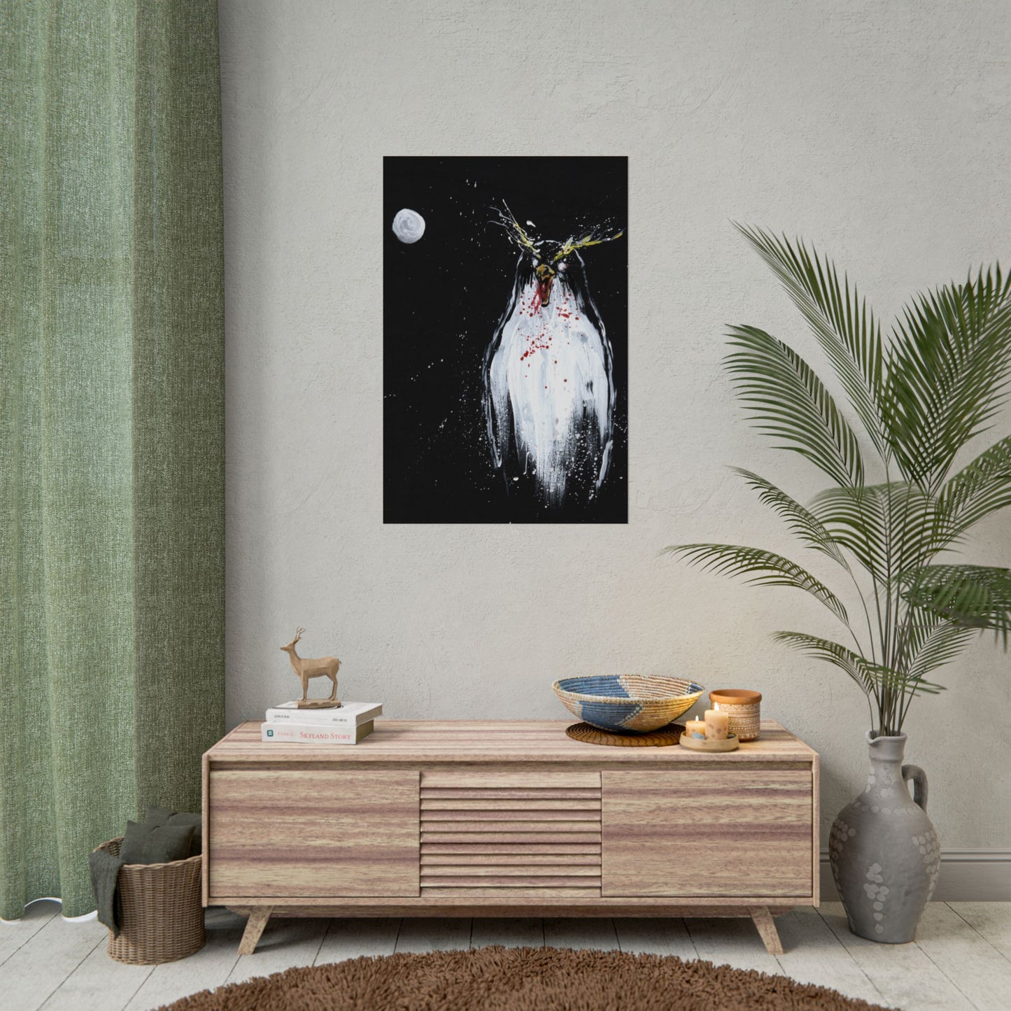 Print: Under a Penguinal Moon