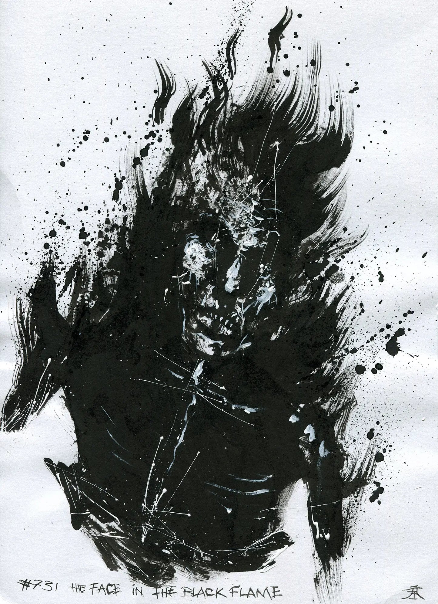 Original: #731 - The Face in the Black Flame