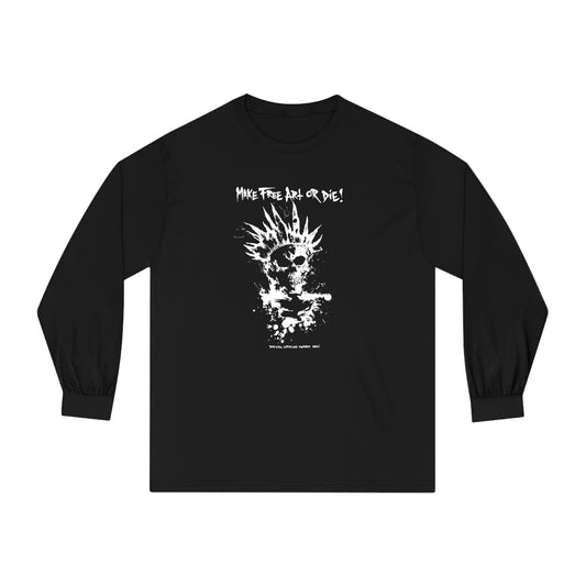 Long Sleeve: Make Free Art or Die!-Kim Diaz Holm