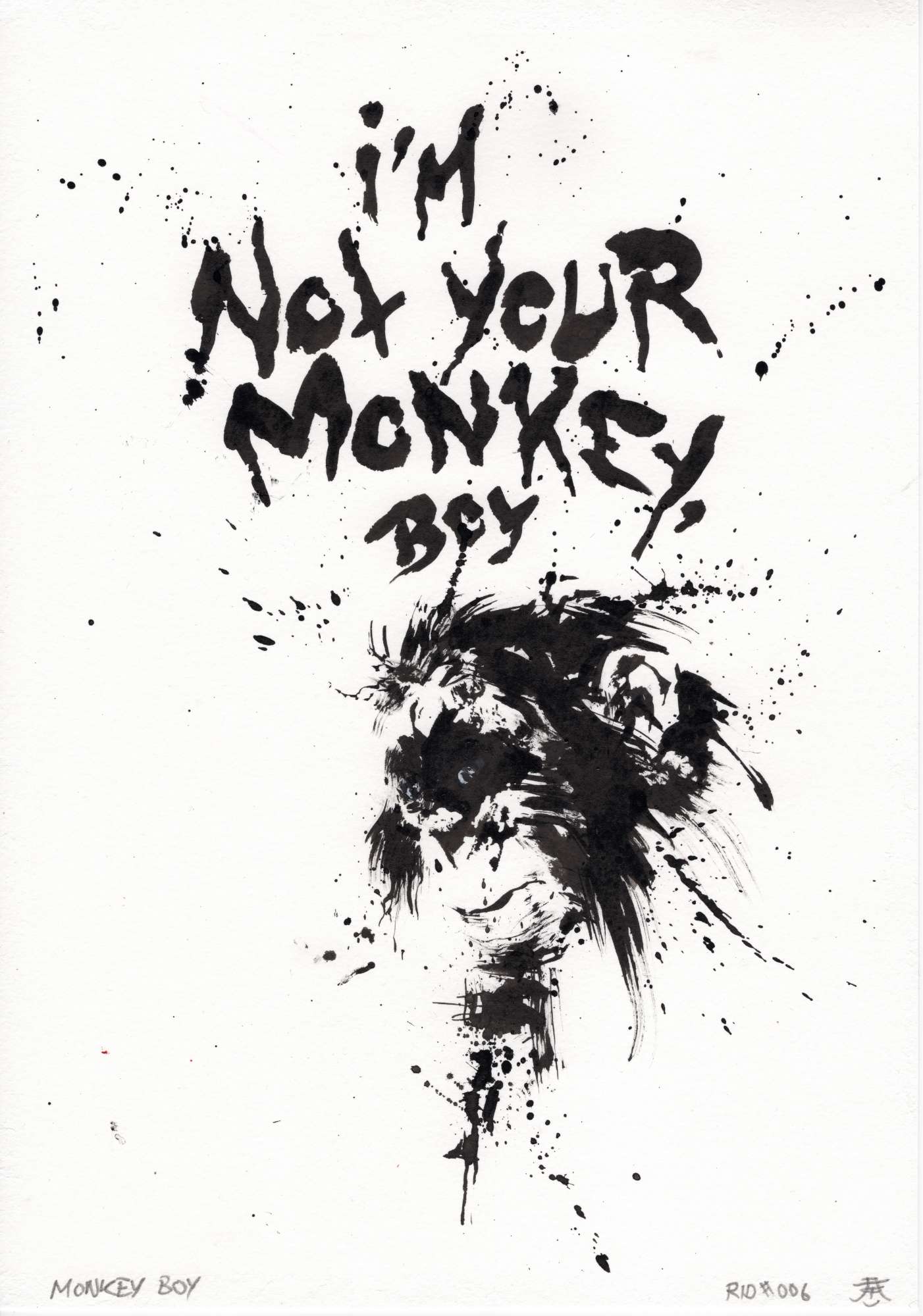 Original: Inkblot Alchemy - Monkey Boy