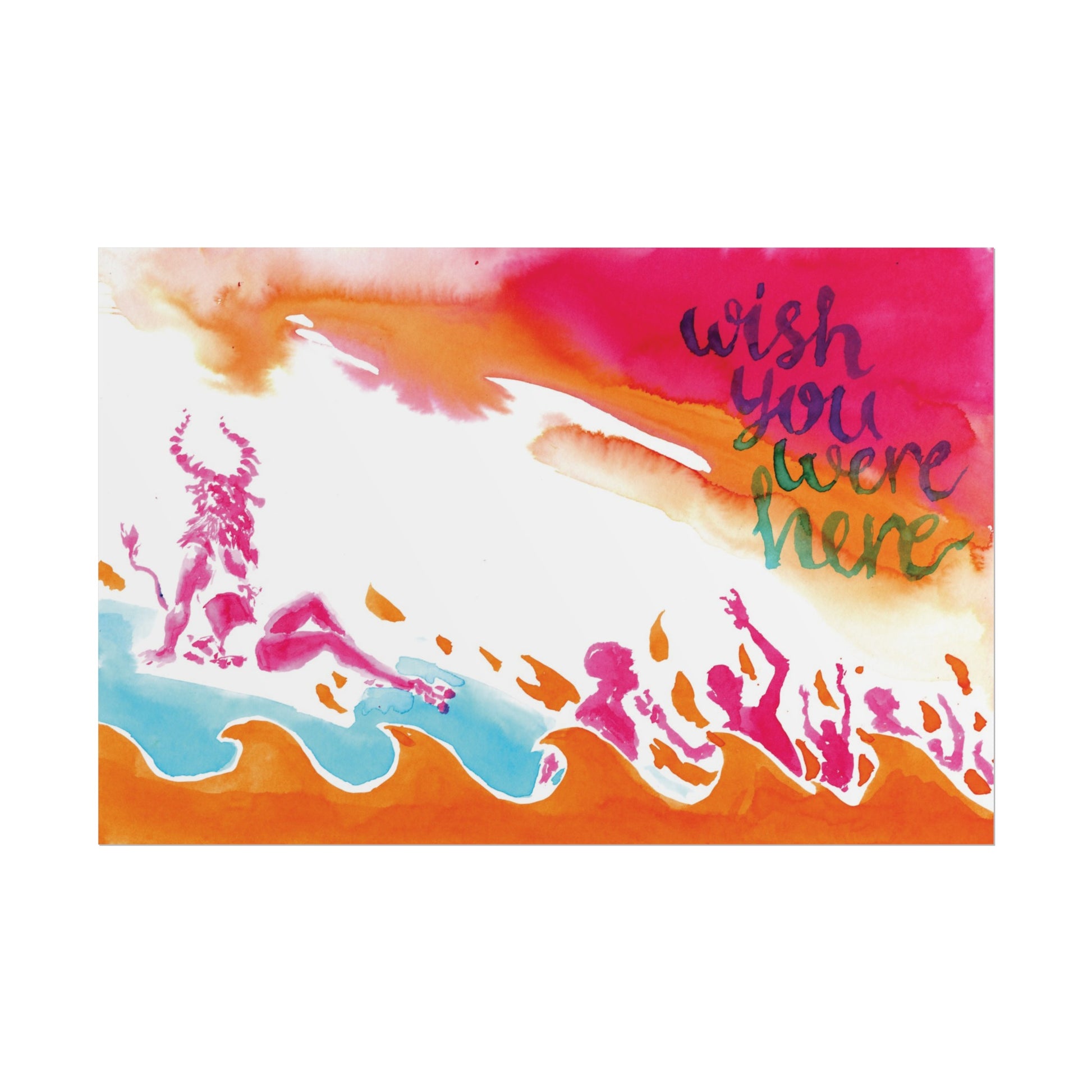 Print: Wish You Were Here-Kim Diaz Holm