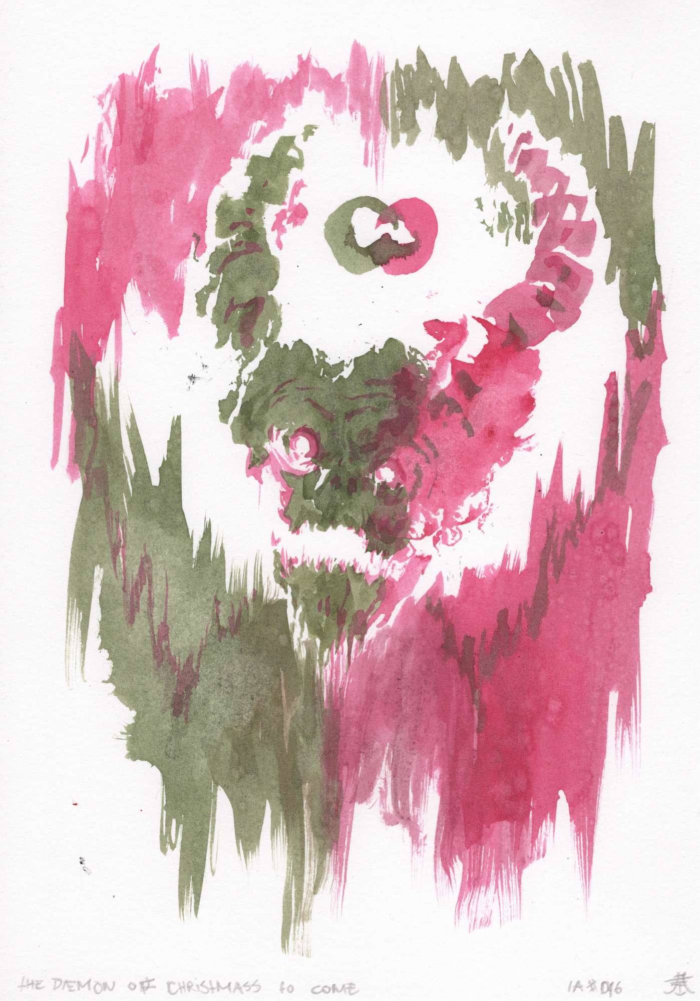 Original: Inkblot Alchemy - The Demon of Christmas to Come