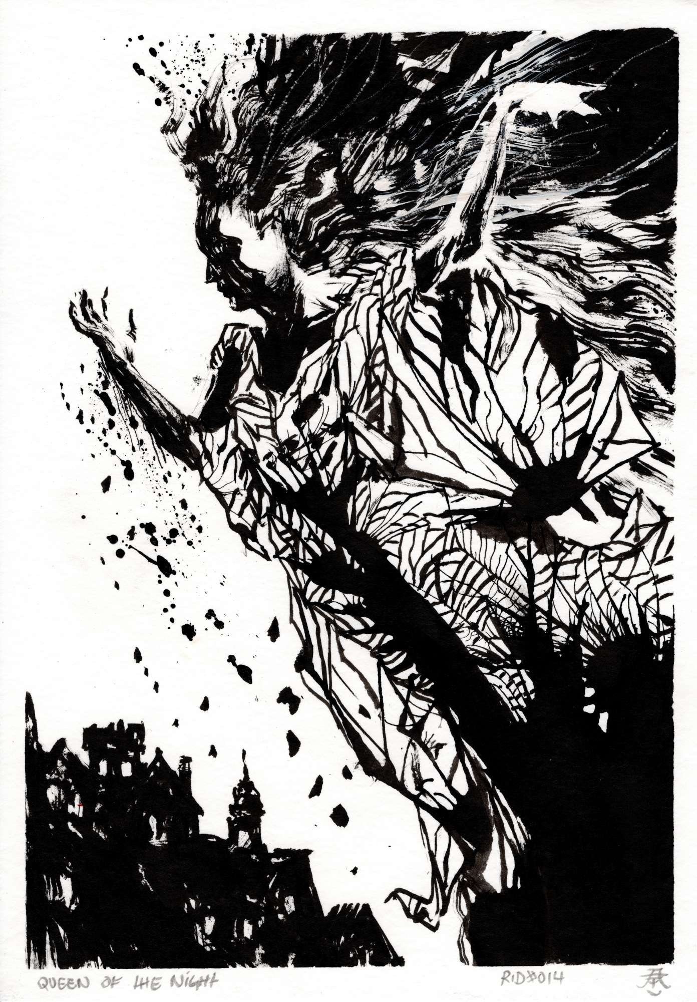 Original: Inkblot Alchemy - Queen of the Night