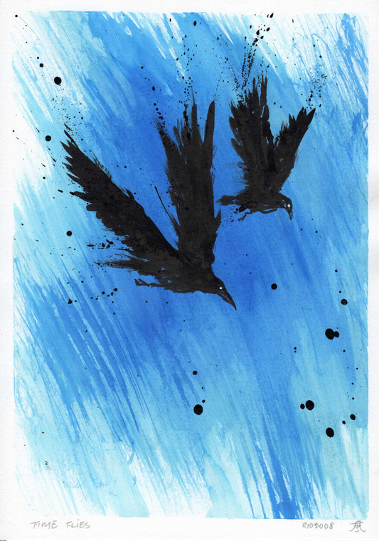 Original: Inkblot Alchemy - Time Flies
